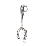 Dtja Anillo gótico vintage para mujeres y hombres, unisex, ajustable, expandible, para Halloween, cóctel, fiesta, abierto, joyería retro punk para motociclista, rapero, Metal, Sin piedras preciosas