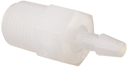 Eldon James A2-2HDPE High Density Polyethylene Adapter Fitting, 1/8-27 NPT to 1/8
