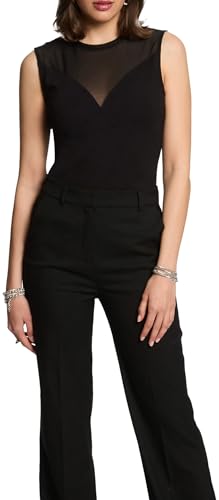 Morgan Camisetas de Manga Corta, Negro M, XS