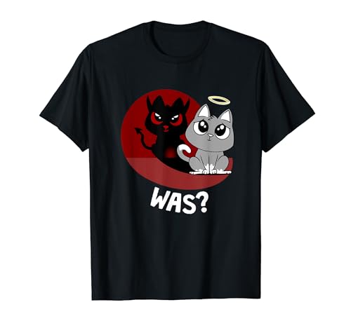 ¿Qué? No lo estaba - Divertido Diablo Ángel Gato Malvado Camiseta