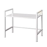SINGAYE Oven Rack, Double Layer Microwave Rack Shelving Unit Kitchen Storage Racks,Countertop Storage Shelves,White