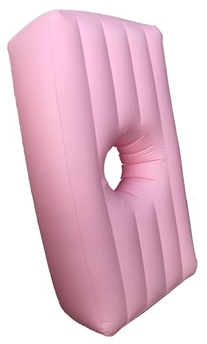Inflatable Mattress for Post Surgery Recovery - Bed Pillow with Hole Design, Elastic PVC, Foldable Storage