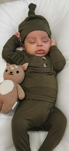 Image of Stroller Society Baby Outfit Set, Soft Baby Clothes, Neutral Newborn Clothes