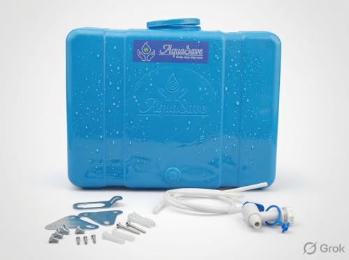 Image of AquaSave RO Reject /Waste 17 liters Blue tank with drip irrigation kit Wall mountable