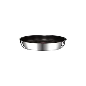 Tefal l9400432 Ingenio Preference braadpan antiaanbaklaag voor alle fornuizen, inductie, roestvrij staal, 24 cm
