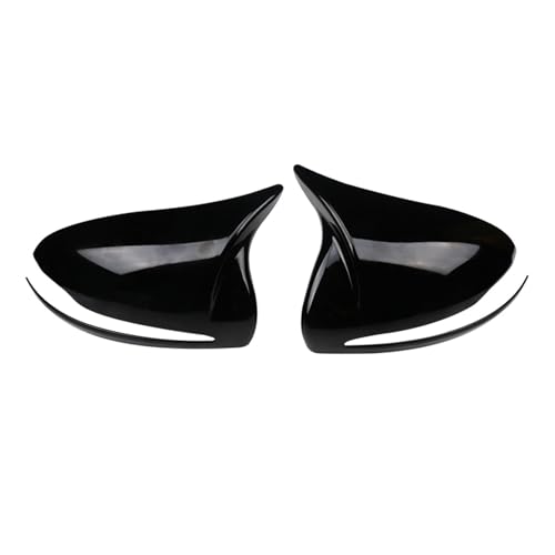 O~[ For Benz C W205 E W213 S Class W222 GLC X253 Car Mirror Housing ABS Horn Rearview Mirror Frame Decoration Cover(1)