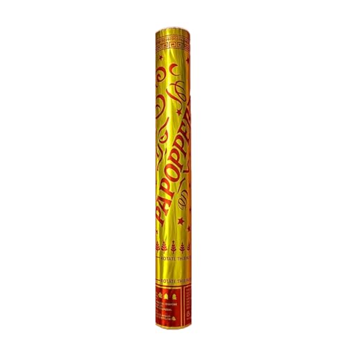 GINI 40cm Party Poppers with Colorful Confetti - Add Fun and Excitement to Your Celebrations Wedding Parties Graduation