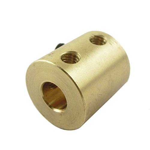 WAAZVXS Coupler 5/6/8/10mm to 10mm Brass Shaft for Motor Rigid Coupling Coupler Width 16mm Length 22mm (Inner Diameter : 6mm to 10mm)
