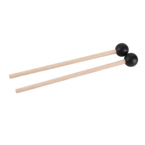 Jeffergarden Maillets Instrument de Percussion, Maillets en Caoutchouc Souple pour Tambour à Langue en Acier et Xylophone, Conception équilibrée pour les Musiciens, Son Chaud et Prise en Main