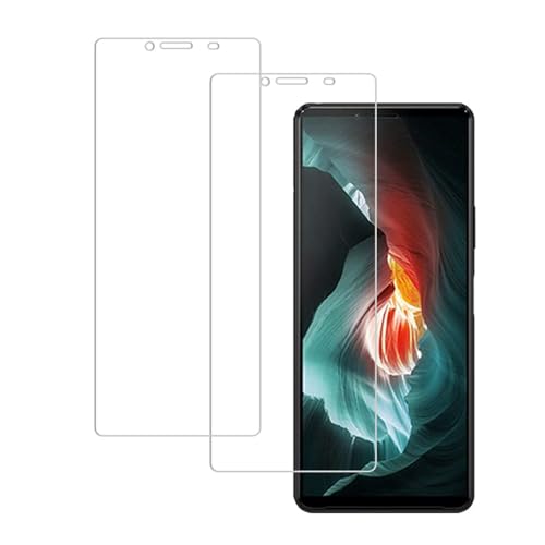 HUAKE 国産硝子素材製 Xperia10 II SO-41A SOV43 用 ガラスフィルム 強化 ガラス 硬度9H 液晶 保護 フィルム 【2枚】