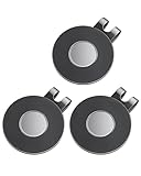 GreenHaven 3 Pack Golf Hat Clips Magnetic Golf Ball Marker Holders for Golf Hats Caps Pants Gloves Bags Visors Belts Nickel-Plated Alloy Clips for Golf Ball Markers (Ball Marker Not Included), Black