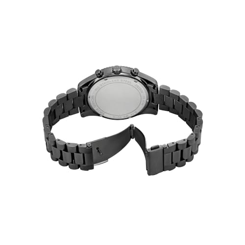 Michael Kors Lexington Watch for Men, 44mm Quartz Chronograph Movement with Stainless Steel Strap