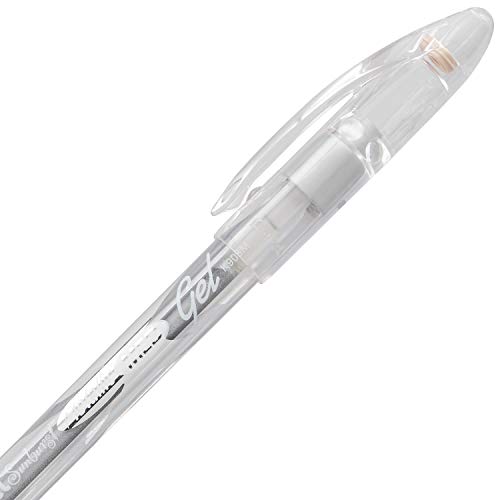 Pentel Arts Sunburst Metallic Gel Pen, Mediano, Oro y Plata 2 Pzas miniatura 3