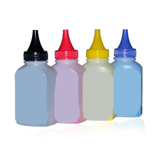 CCXTZC Juego de 4 Colores de Polvo de tóner Compatible con Suministros de Impresora Color Pro CP1025 CP1025NW para Impresora láser