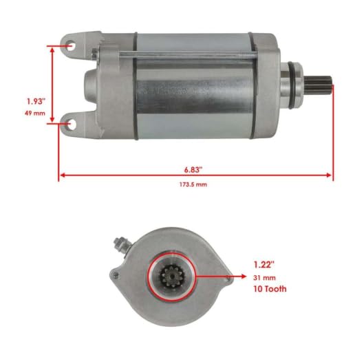 Démarreur ATV UTV performant compatible TRS8-18449 12V
