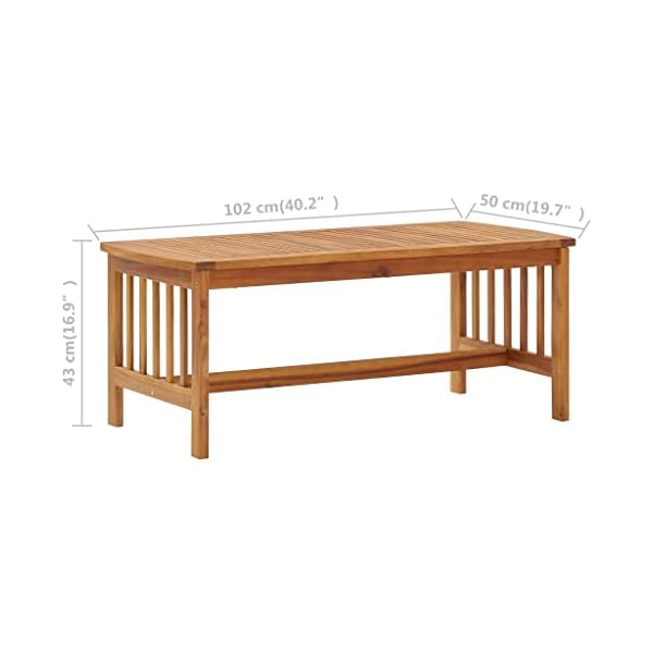 Coffee tableliving room center tabledining tablecommercial tea tableassembly requiredperfectly in a living roomdenoffice room and family room 402x197x169 solid acacia wood  urban country home decor