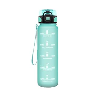 HoneyHolly Borraccia 500ml, Prova di Perdite, Borraccia Bambini, Sportiva Tempo, Borraccia Motivazionale, con Filtro, Bottiglia Acqua, Borraccia per Scuola, Campeggio, Yoga, Ufficio