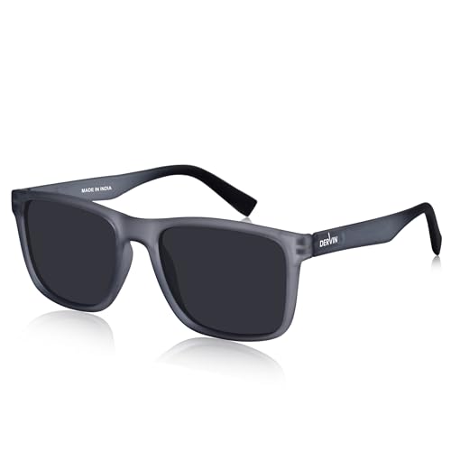 Image of Dervin UV Protected Polarized Square Sunglasses for Men and Women