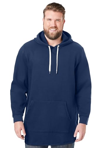 KingSize Men's Big & Tall Fleece Longer-Length Pullover Hoodie