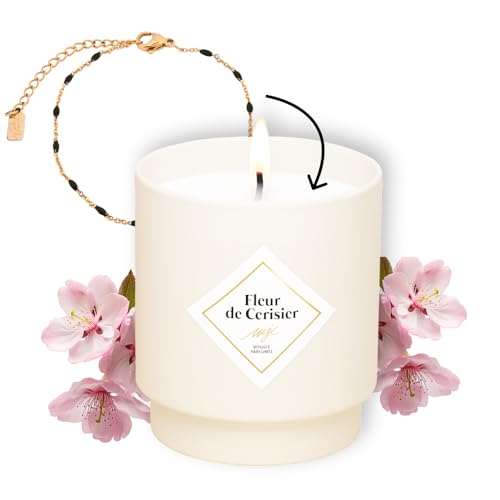 My Jolie Candle – Pulsera de flor de cerezo de oro y negro Les...