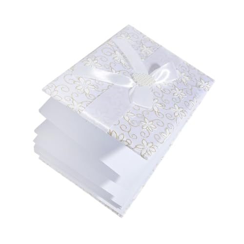 Garneck Libro de Visitas para Bodas Diseño Europeo Flores Grandes Gemas de Imitación Material de Tela Decoración Elegante para Fiesta y Libro de Firmas para Invitados de Negocios