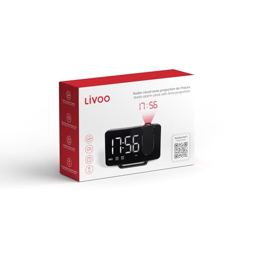 Radio-réveil avec projection AR320 pour ne plus rater l'heure