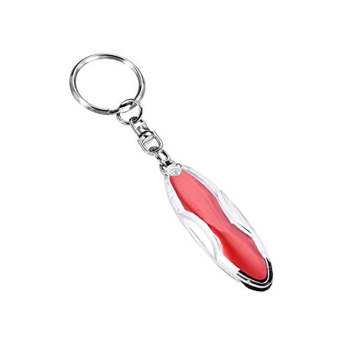 Image of Static Dissipative Keychain - [ Static-Free ] Electrostatic Discharge Resin Conductive Antistatic Key Ring, Red