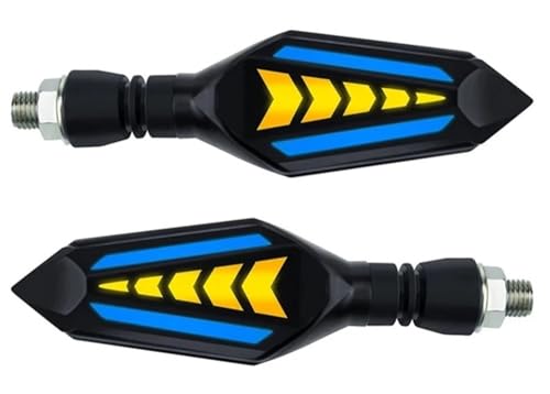 Intermitente flecha superbrillante con luces de freno traseras de color blanco para moto