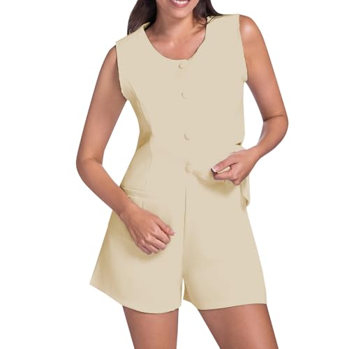 Ensemble de tous les jours femme short coupe ample droite et col V