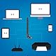 KHIYQILO WiFi Antenne 2.4GHz 3dBi SMA Connector U.FL für WiFi Router Drahtlose Netzwerkkarte Sicherheit IP Kamera Videoüberwachung Monitor Bluetooth