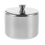 Healvian Zuckerdose aus Edelstahl mit Deckel und Löffel Runder Gewürzbehälter Luftdichter...