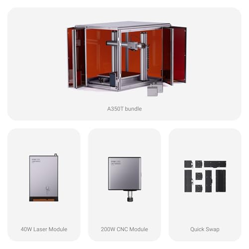 Snapmaker A350T 3 in 1 3D Printer Combo Enclosure/40W