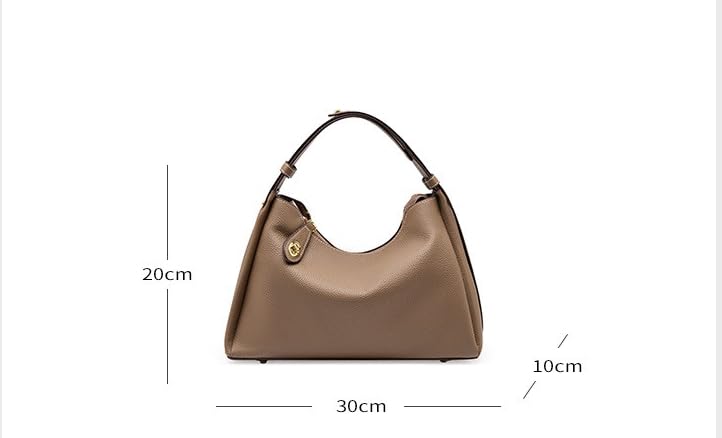 Genuine Leather Shoulder Bag for Women, Fashion crossbody bag, Tote Handbag Purse with Zipper Closure2