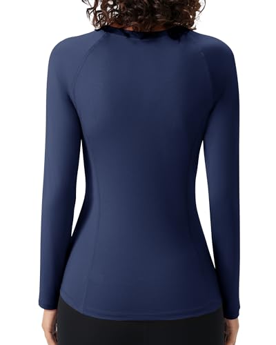 SPVISE Long Sleeve Compression Shirts for Women Workout Tops Cool Dry Breathable Yoga Running Hiking T-Shirt Fitted Basic Top3