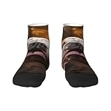FSCEV Divertidos calcetines de bulldog inglés para adultos, hombres y mujeres, para el trabajo diario, correr y hacer ejercicio, adecuados para la mayoría de los pies, 1 negro., One Size Short