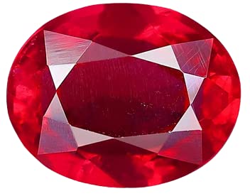 TDV Gemstone 7.05 Ratti 6.55 Carat Unheated Quality Buma Loose Gemstone Original Ruby/Manik Stone Certified by Authority Lab