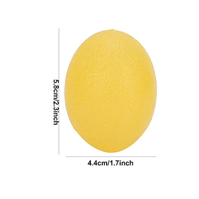 Sonew Silicone Grip Egg-Shaped Wrist Exercise Massage Grip Ball - 5pcs Fitness Rehabilitation