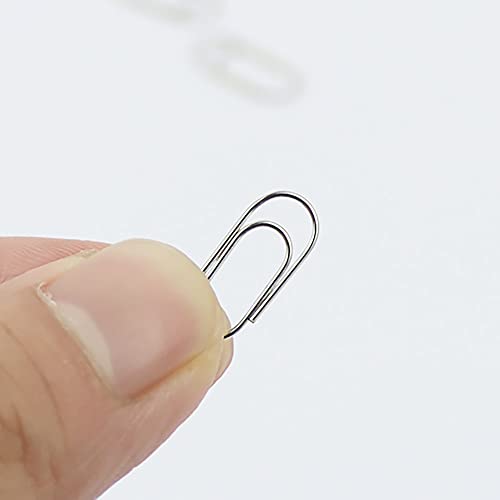 200 Fat Mini Paper Clip Super Cute Tiny Fat Paperclips 3/5 Inch Silver Color Stainless Steel Clips In Silver Tinplate Paper Clips Holder For Office School Home Desk Organizers (Silver Fat Mini Clips) #TOP2