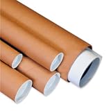 BOX USA Mailing Tubes 3x26, 24-Pack for Shipping, Mailing & Storage