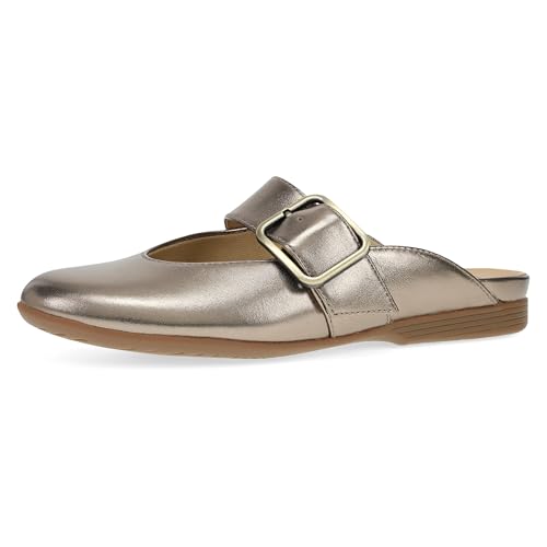 Dansko Lotus Mule Mary Jane Flats for Women - Arch Support, Soft Leather, Adjustable Buckle, All-Day Comfort, Quality Construction
