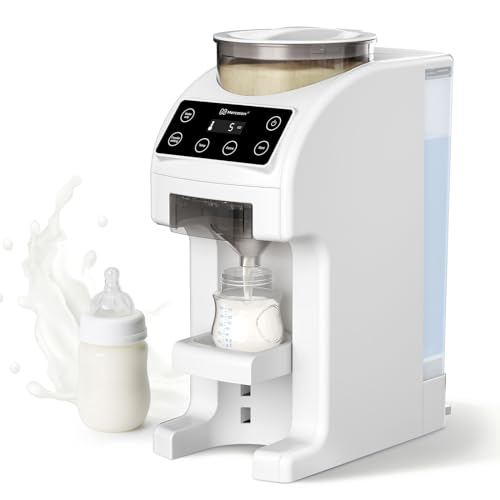 Image of Mercalon Instant Formula Maker, Fast and Customizable Formula Dispenser Machine with Accurate Temperature Control for Baby, Automatic Powder Blending for All Brands of Bottles and Formula, White