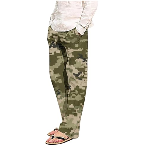 Zeiyignr Camo Lounge Pants for Men Lightweight Pjs Bottoms Soft Yoga Trousers Pajama Pants Sleepwear Bottom Pants with Pocket