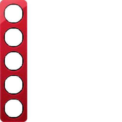 Cadre acrylique Marco 5E rouge et noir pour éviter les bris de verre muraux