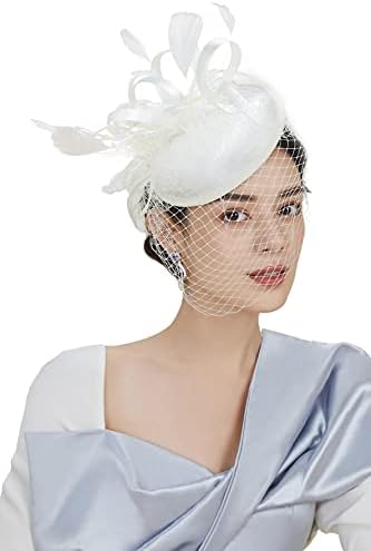 BABEYOND Tea Party Fascinator Hat Veil 