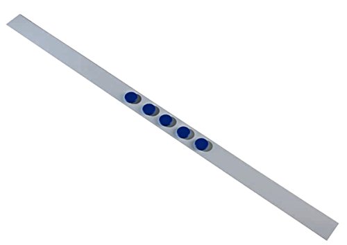 Dahle 95365 Magnetleisten-Set (selbstklebend, 100 x 5 cm) 5er Packung weiß