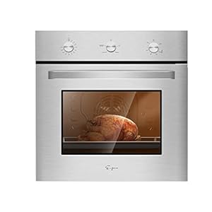 Empava Single Liquid Propane Gas Wall Oven 24 in. 2.3 cu. Ft. Bake Broil Rotisserie Functions with Mechanical Controls…
