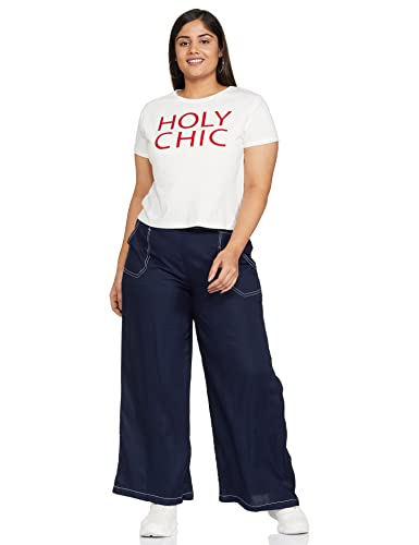 Image of Safana Women's Plain Regular Fit T-Shirt