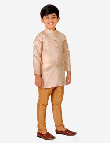 Image of Boy's Kurta Pajama Set (Silk) Traditional Dress Ethnic Wear (P-170)