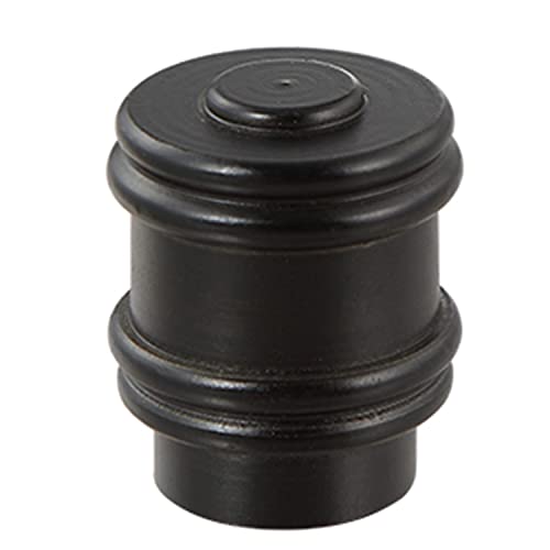 Image of Aspen Creative 24030-32, Bumped Cylinder Finial for Lamp Shade, Steel in Oil Rubbed Bronze Finish, 1-1 /4 inch Height (2 Pack)