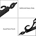 Luomorgo 2 Pcs L Bracket Decorative Shelf Brackets, Wall Mounted L Shape Floating Shelf Bracket Heavy Duty Metal Corner Brace Joint Right Angle Bracket Shelf Support, 7.4 Inch, Black